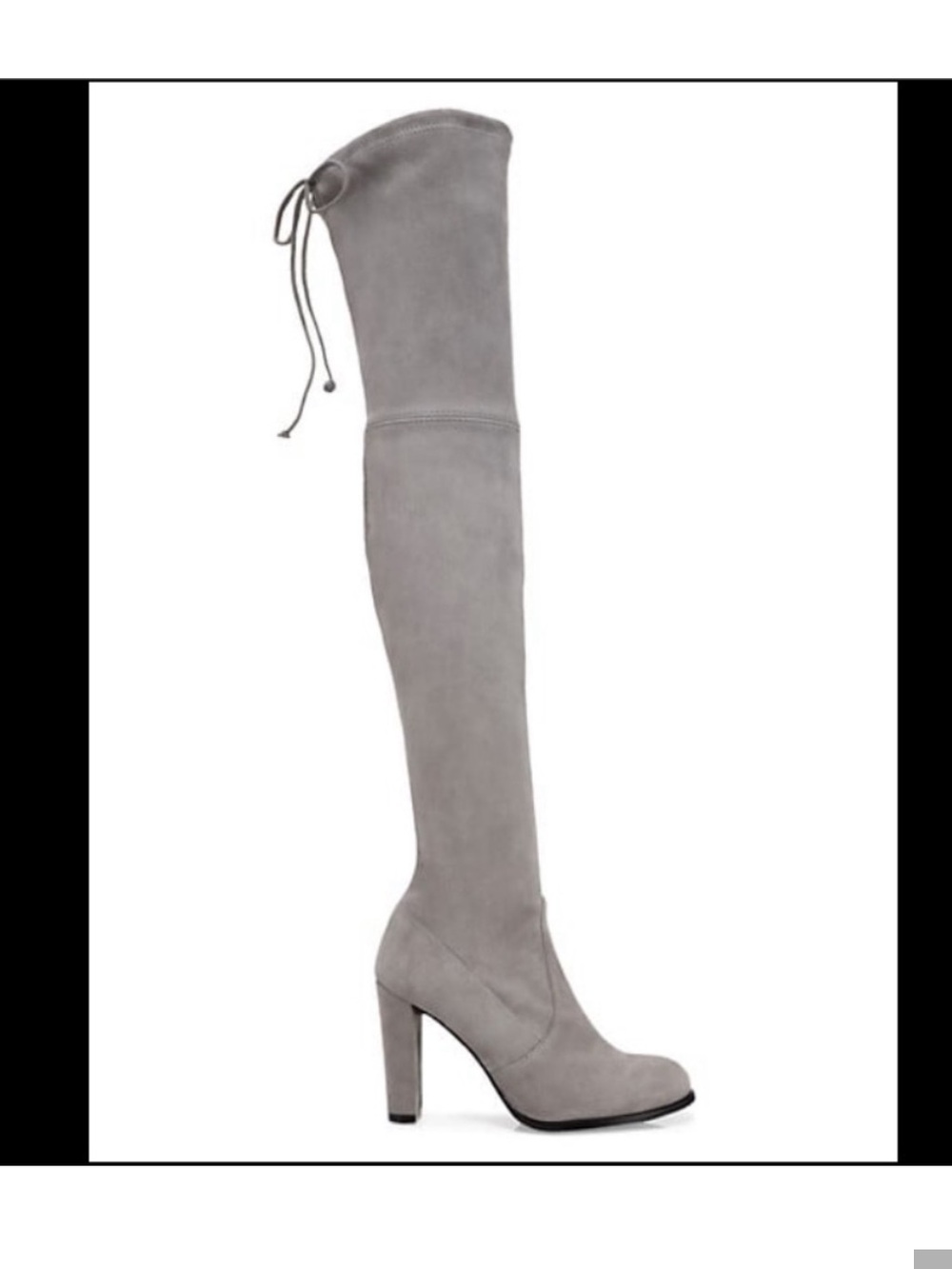 Stuart Weitzman Highland Suede Gray Over-the-Knee Boots